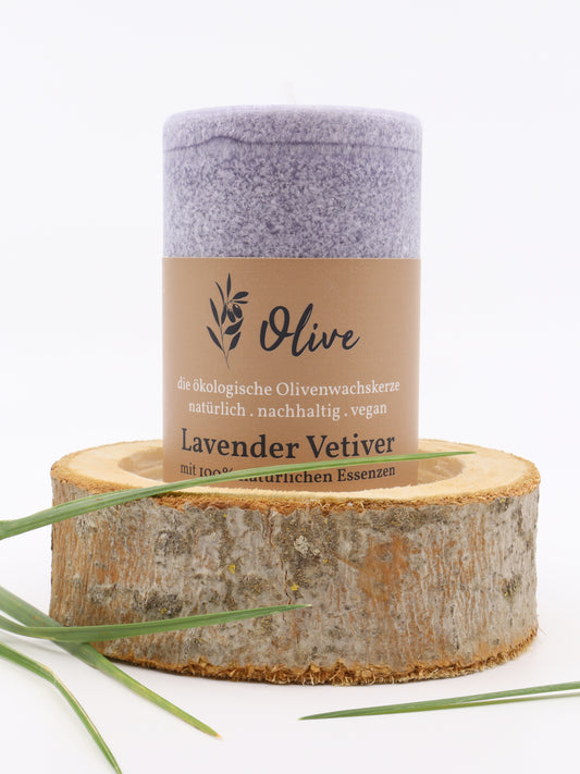 Lavender-Vetiver scented candle