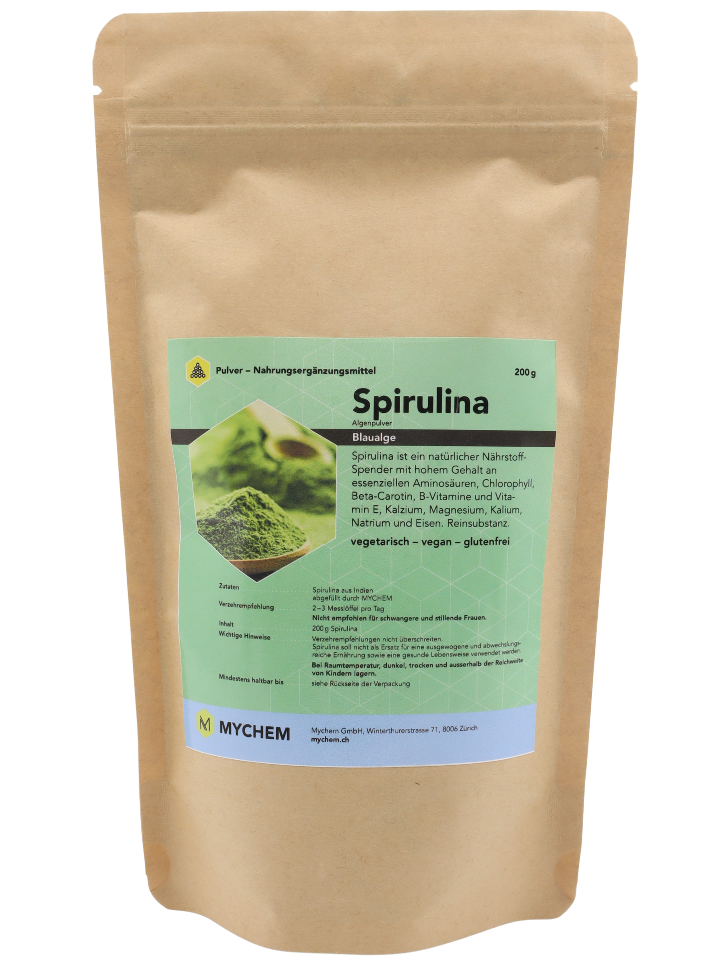 Spirulina Pulver, vegan